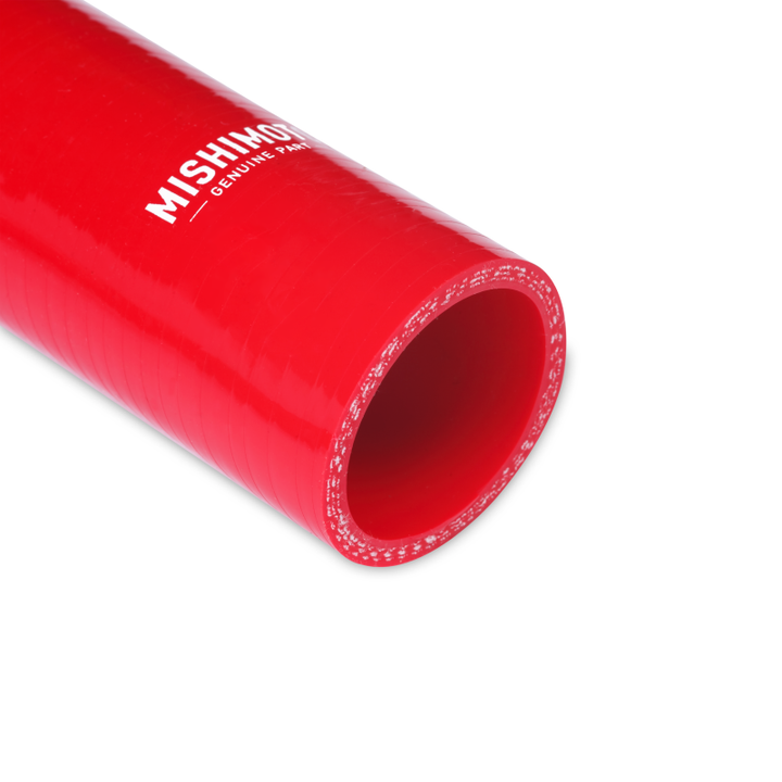 Mishimoto 15+ Ford Mustang GT Red Silicone Upper Radiator Hose - Bull Strap