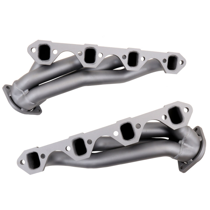 BBK 79-93 Mustang 5.0 Shorty Unequal Length Exhaust Headers - 1-5/8 Titanium Ceramic - Bull Strap