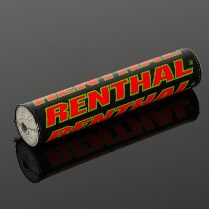 Renthal Team Issue SX Pad - Black/ Red/ Green - Bull Strap