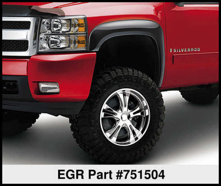 EGR 07-13 Chev Silverado 6-8ft Bed Rugged Look Fender Flares - Set (751504) - Bull Strap