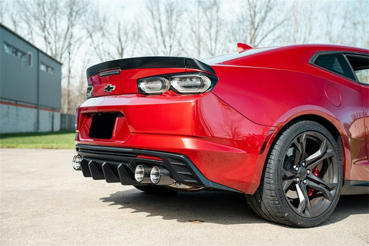 Corsa 2016-2024 Chevrolet Camaro SS / ZL1 Valved Axle-Back Exhaust w/ Carbon Fiber Quad Tips - Bull Strap
