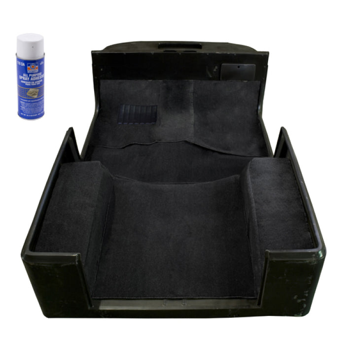 Rugged Ridge Deluxe Carpet Kit Adhesive Black 76-95 Jeep CJ / Jeep Wrangler M - Bull Strap
