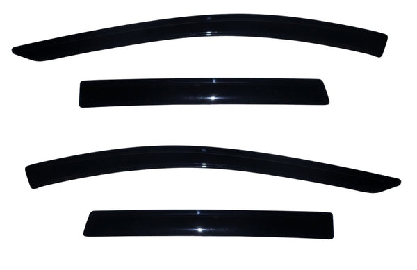 AVS 13-18 Ford Escape Ventvisor Outside Mount Window Deflectors 4pc - Smoke - Bull Strap