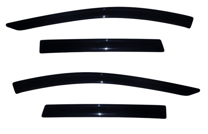 AVS 13-18 Ford Escape Ventvisor Outside Mount Window Deflectors 4pc - Smoke - Bull Strap