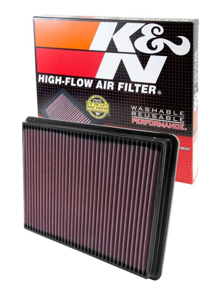 K&N 99-08 Pontiac / 00-05 Chevy / 99-05 Buick Drop In Air Filter - Bull Strap