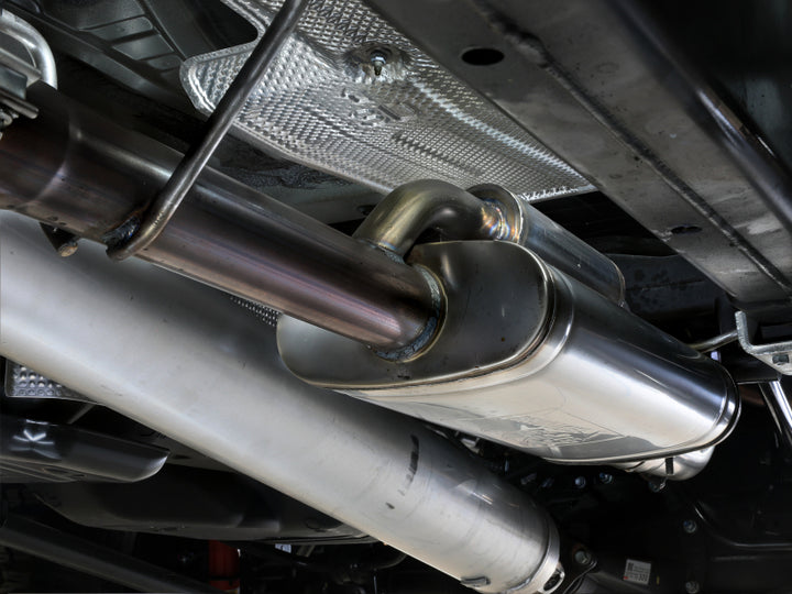 aFe 24-25 Toyota Tacoma L4-2.4L (t) Vulcan Series 2.5in to 3in Cat-Back w/ Black Tip - Bull Strap