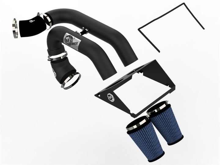 aFe Magnum FORCE Stage-2 Pro 5R Cold Air Intake System 15-17 Ford F-150 V6 2.7L (tt) - Bull Strap