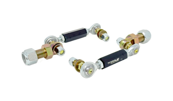 Torque Solution 13-18 Ford Focus ST Adjustable Rear Swaybar Endlinks - Bull Strap