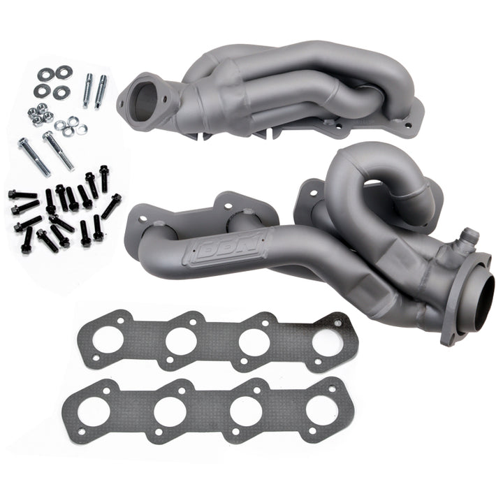 BBK 96-04 Mustang GT Shorty Tuned Length Exhaust Headers - 1-5/8 Titanium Ceramic - Bull Strap