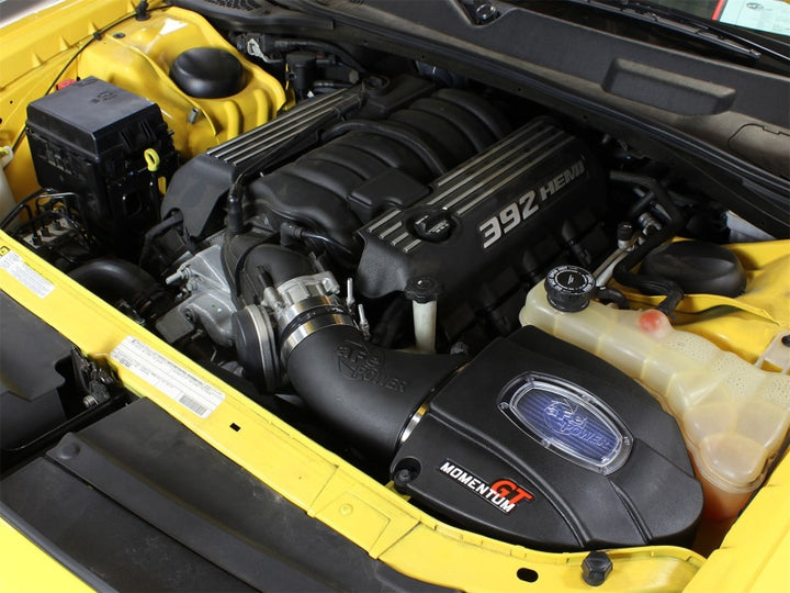 aFe Momentum GT Pro 5R Stage-2 Intake System 11-16 Dodge Challenger/Charger V8-6.4L - Bull Strap
