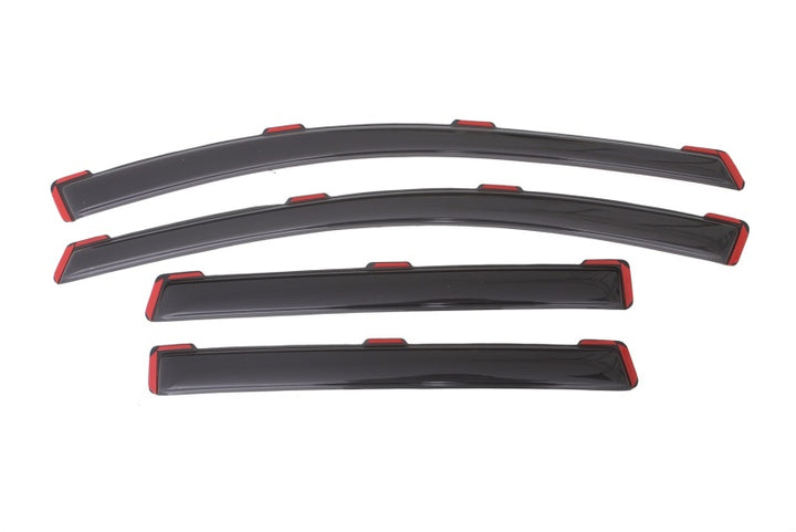 AVS 13-18 Ford Escape Ventvisor In-Channel Front & Rear Window Deflectors 4pc - Smoke - Bull Strap