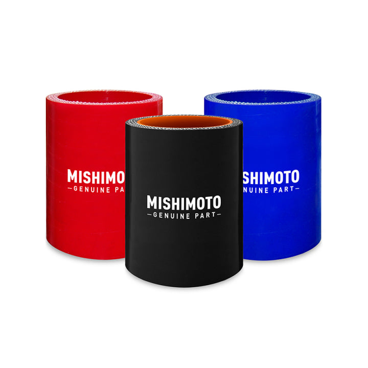 Mishimoto 3.5 Inch Straight Coupler -  Black - Bull Strap
