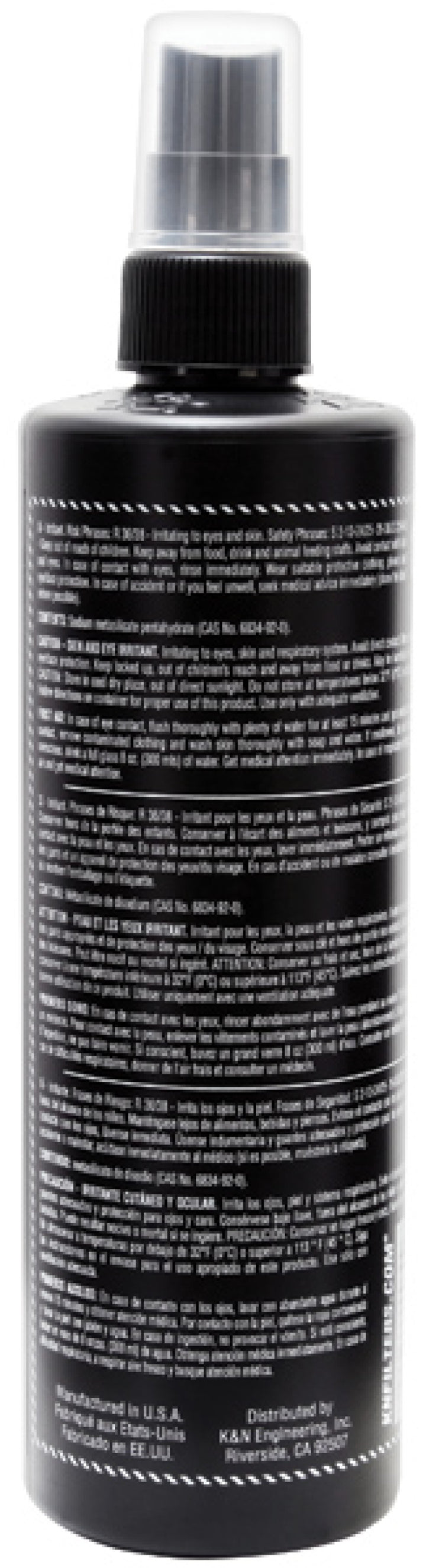 K&N Air Filter Cleaner 12oz Pump Spray - Bull Strap