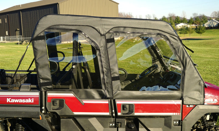 Seizmik 15+ Kawasaki Mule PRO-DXT/FXT Soft Upper Door Kit - Bull Strap