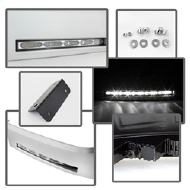 Spyder Toyota Tundra 07-13 Daytime LED Running Lights wo/switch Silver FL-DRL-TTU07-SIL - Bull Strap