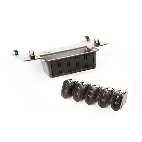 Rugged Ridge Etched Lower 5 Switch Panel Kit 11-18 JK - Bull Strap