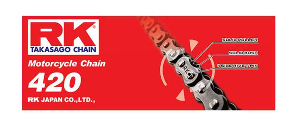 RK Chain RK-M 420-138L - Natural - Bull Strap
