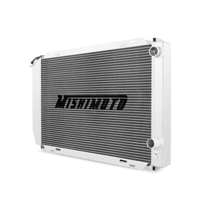Mishimoto 79-93 Ford Mustang Manual Aluminum Radiator - Bull Strap
