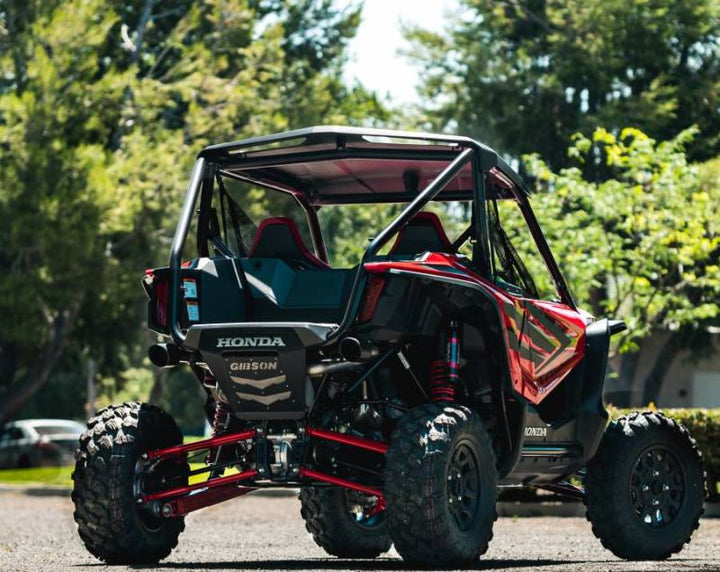 Gibson 2019 Honda Talon 1000R/X 2.25in Dual Exhaust - Black Ceramic - Bull Strap