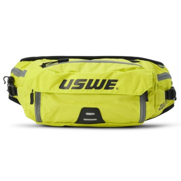 USWE Zulo Waist Pack 2L - Crazy Yellow - Bull Strap