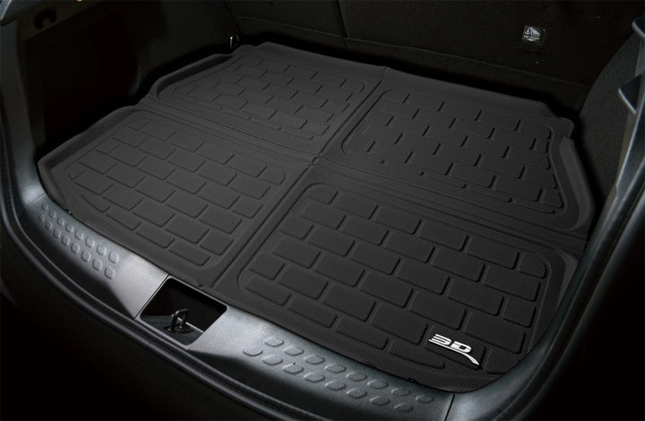 3D MAXpider 16-20 Tesla Model X Behind 2nd Row Cross Fold Kagu Cargo Liner - Black - Bull Strap