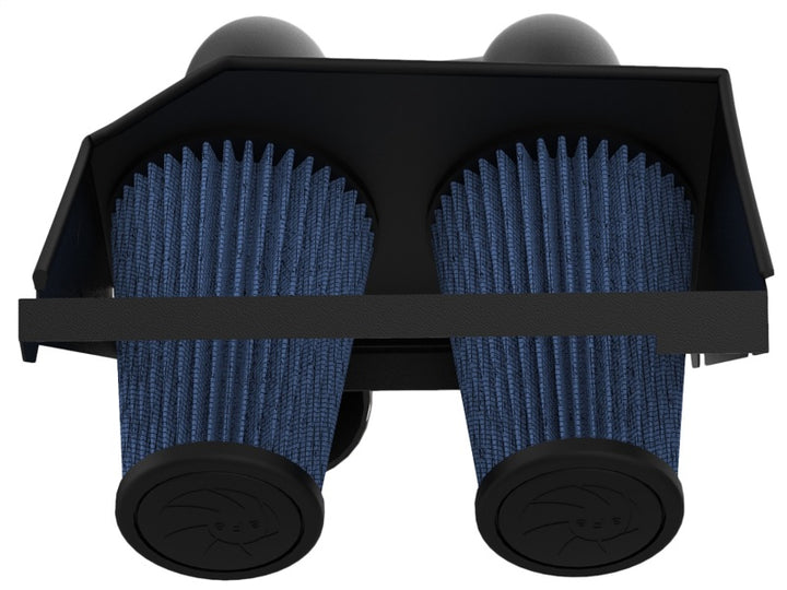 aFe Magnum FORCE Stage-2 Pro 5R Cold Air Intake System 15-17 Ford F-150 V6 2.7L (tt) - Bull Strap