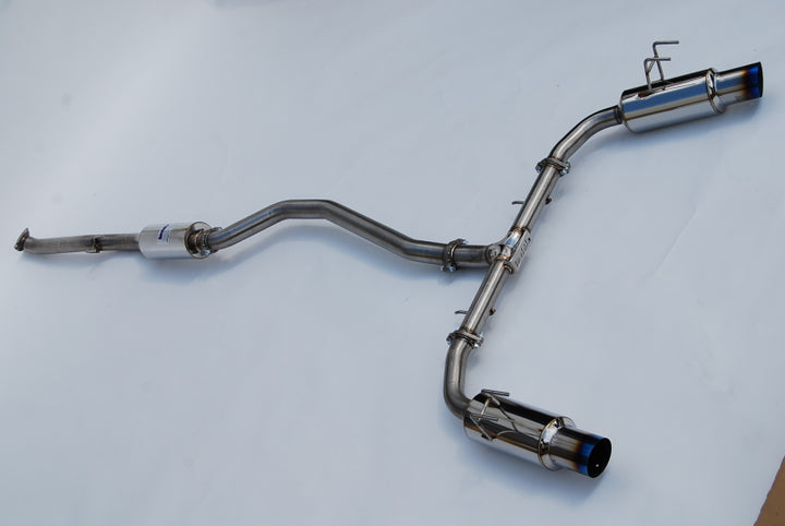Invidia 2022+ Honda Civic Si (1.5T) 70mm N1 Cat Back Exhaust - Burnt TI Tips - Bull Strap