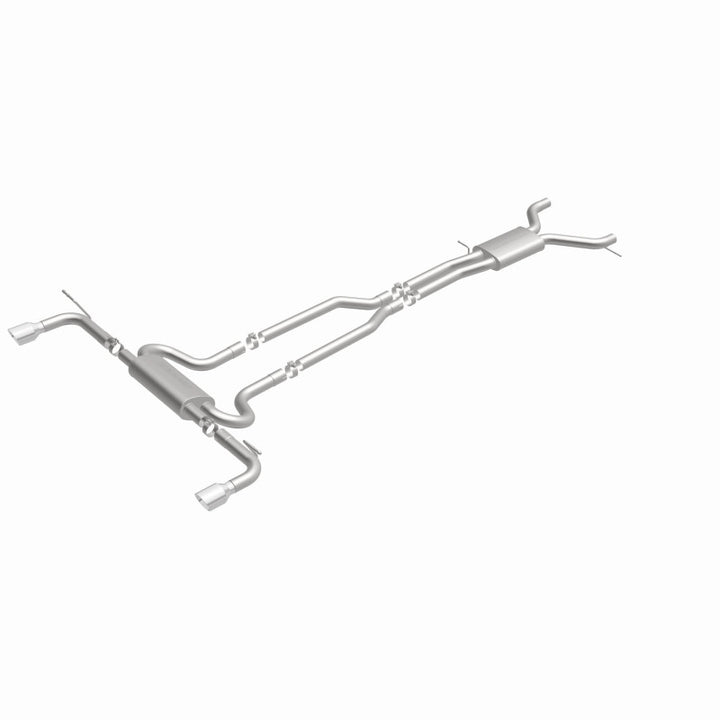 MagnaFlow 07 Audi Q7 V8 4.2L Dual Split Rear Exit Stainless Cat-Back Perf Exhaust - Bull Strap