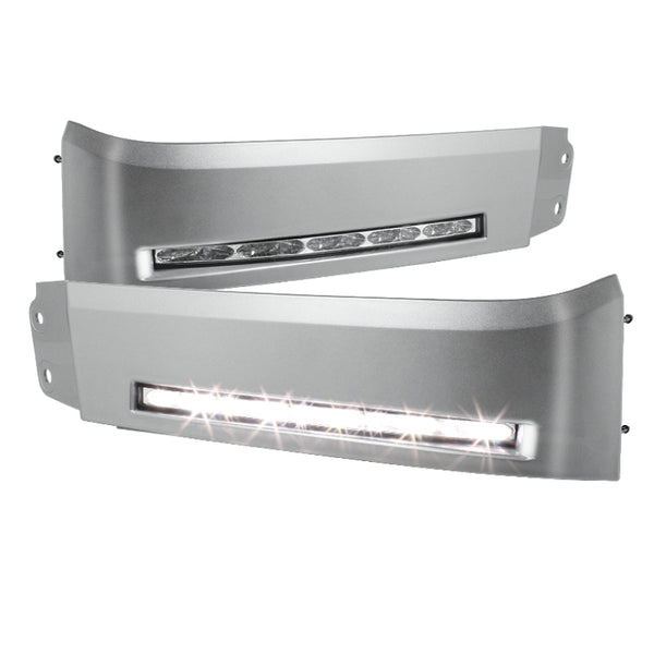 Spyder Toyota Tundra 07-13 Daytime LED Running Lights wo/switch Silver FL-DRL-TTU07-SIL - Bull Strap