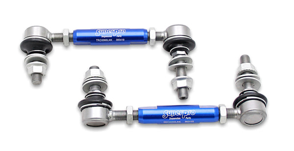 SuperPro 2003 Lexus GX470 Base Front HD Adjustable End Link Set - Bull Strap
