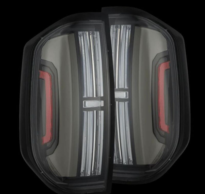 AlphaRex 14-21 Toyota Tundra Nova-Series LED Tail Lights - Alpha-Black - Bull Strap