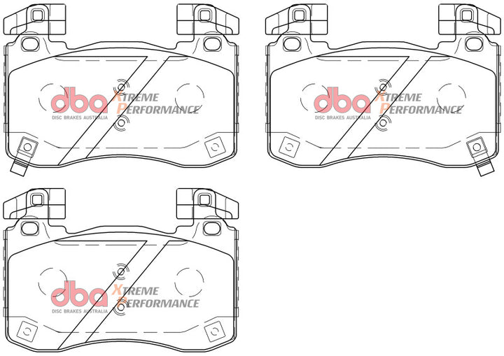 DBA 2018+ Kia Stinger V6 Twin Turbo XP Performance Front Brake Pads - Bull Strap