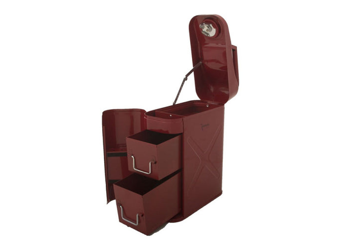 Rampage 1999-2019 Universal Trail Can Utility/Tool Box - Red - Bull Strap
