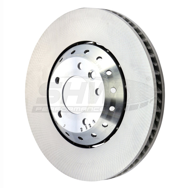 SHW 15-18 Porsche Cayenne GTS w/19in Wheel w/o Ceramics Left Frt Smooth LW Brake Rotor (95835140350) - Bull Strap