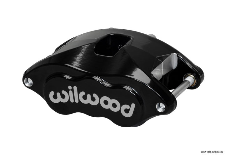 Wilwood Caliper-D52-Black Pwdr 2.00/2.00in Pistons 1.28in Disc - Bull Strap
