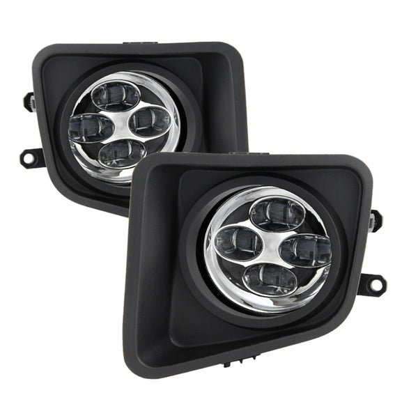 Spyder Toyota Tundra 2014-2016 Daytime DRL LED Running Fog Lights w/Switch Clear FL-DRL-TTU14-C - Bull Strap