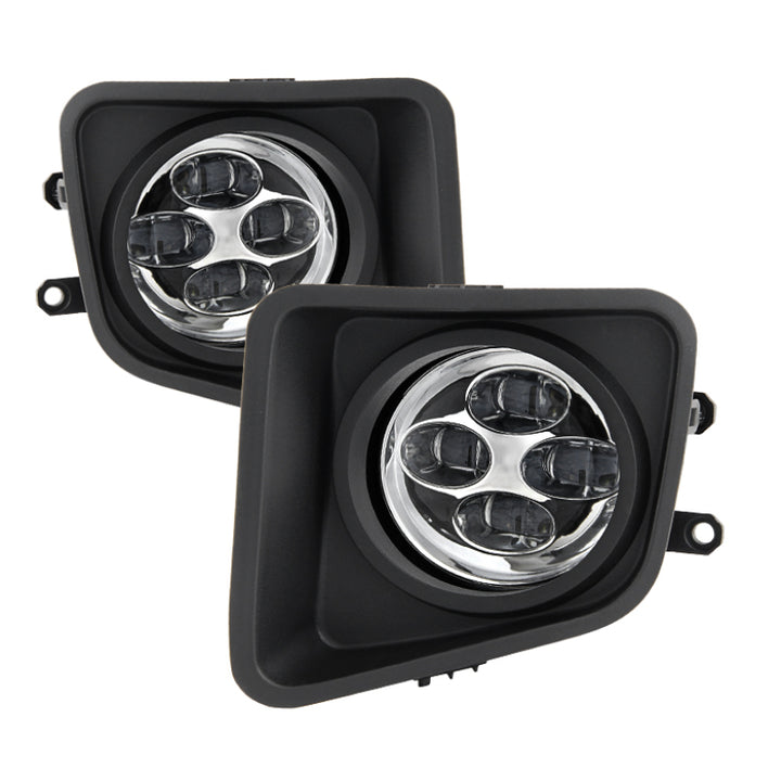 Spyder Toyota Tundra 2014-2016 Daytime DRL LED Running Fog Lights w/Switch Clear FL-DRL-TTU14-C - Bull Strap