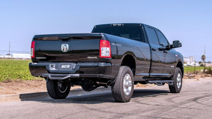 Borla 19-22 RAM 2500 6.4L V8 AT 2/4WD S-TYPE Cat Back Black Chrome Tips - Bull Strap