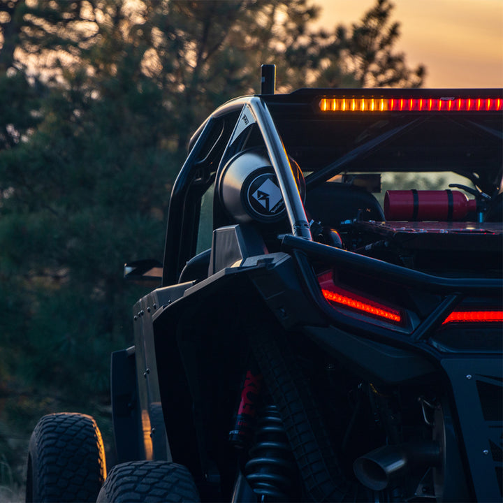 Rigid Industries 28in Chase Light Bar Universal - Rear Facing 27 Mode 5 Color LED Light Bar - Bull Strap