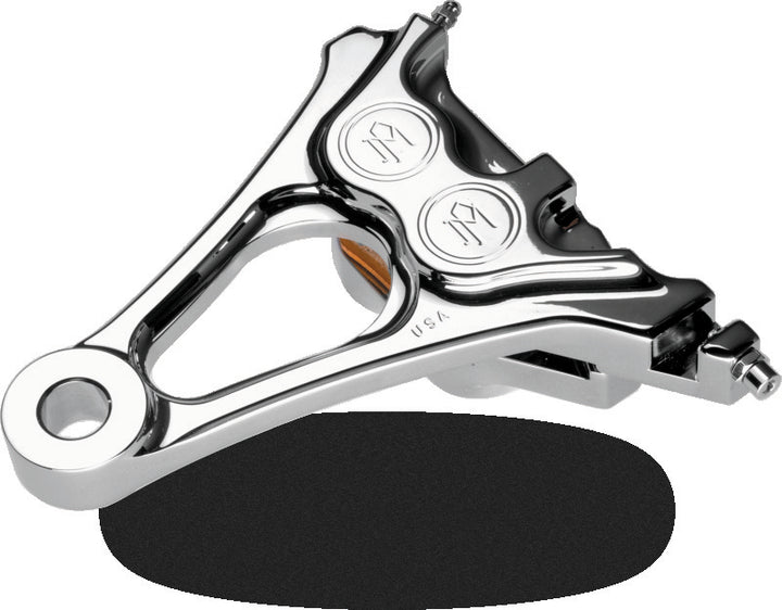 Performance Machine Rear Brake 1 Pc 125x4R - Chrome - Bull Strap