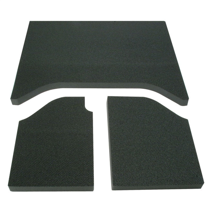 DEI 07-10 Jeep Wrangler JK 2-Door Boom Mat Headliner - 3 Piece - Black - Bull Strap