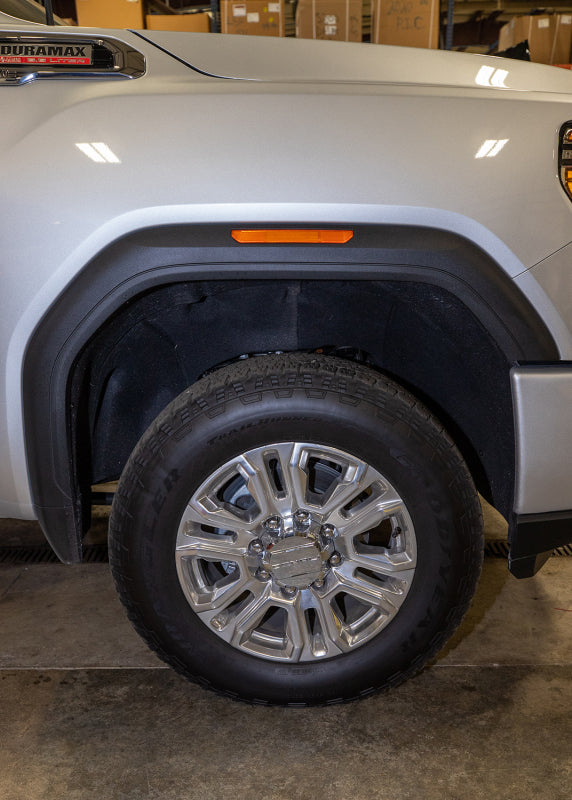 Wehrli 2020+ GMC 2500/3500HD Fender Flare Marker Light Delete Kit w/o Logo - Fine Texture Black - Bull Strap