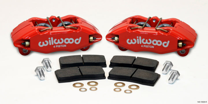 Wilwood DPHA Front Caliper & Pad Kit Red Honda / Acura w/ 262mm OE Rotor - Bull Strap