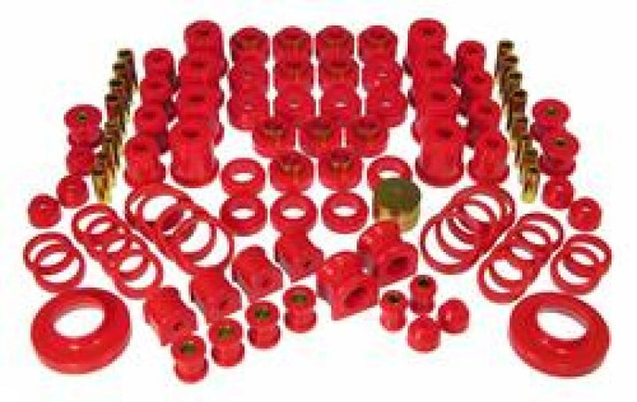 Prothane 97-06 Jeep TJ Total Kit - Red - Bull Strap
