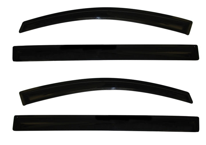 AVS 11-18 Toyota Sienna Ventvisor Outside Mount Window Deflectors 4pc - Smoke - Bull Strap