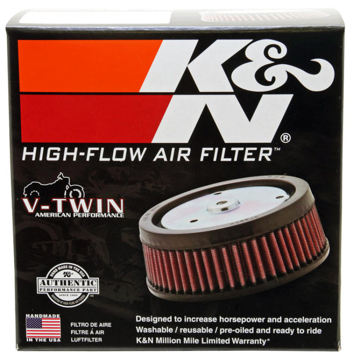 K&N Custom Air Filter Round 5-3/8in OD x 4in ID x 2in H - Bull Strap