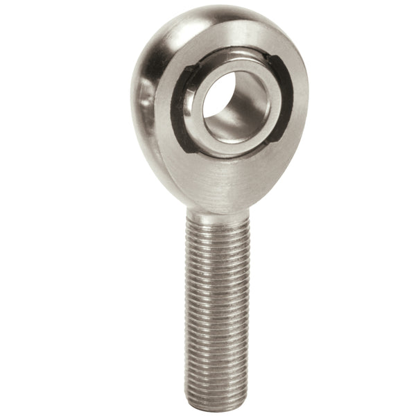 QA1 X Series Endura Rod End - Male/Right Hand - 8mm Bore x M8x1.25 - Alloy Steel - Bull Strap