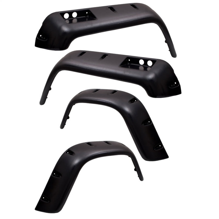 Rugged Ridge All Terrain Fender Flare Kit 76-86 Jeep CJ - Bull Strap
