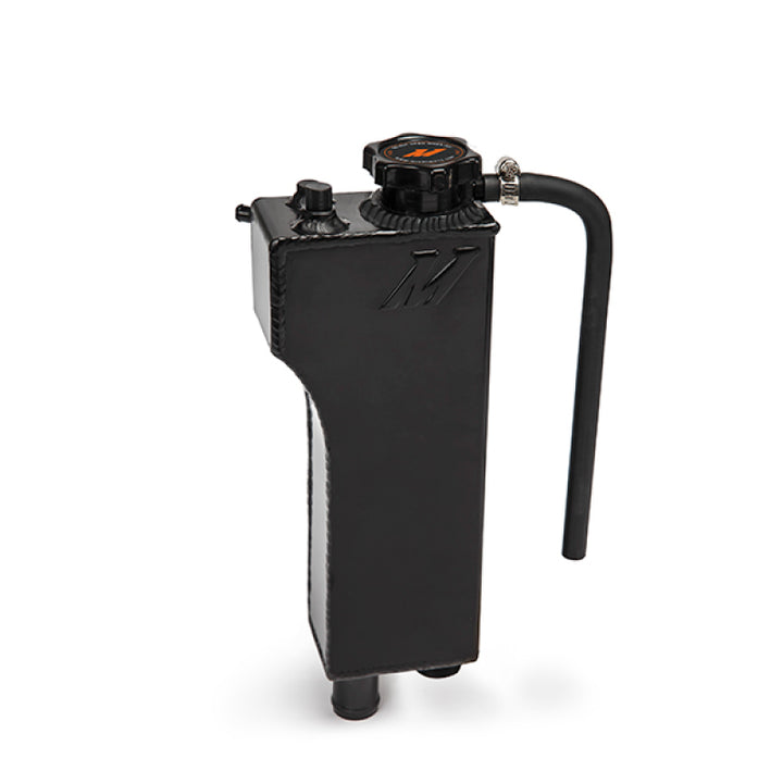 Mishimoto 92-99 BMW 3 Series Aluminum Coolant Expansion Tank - Black - Bull Strap