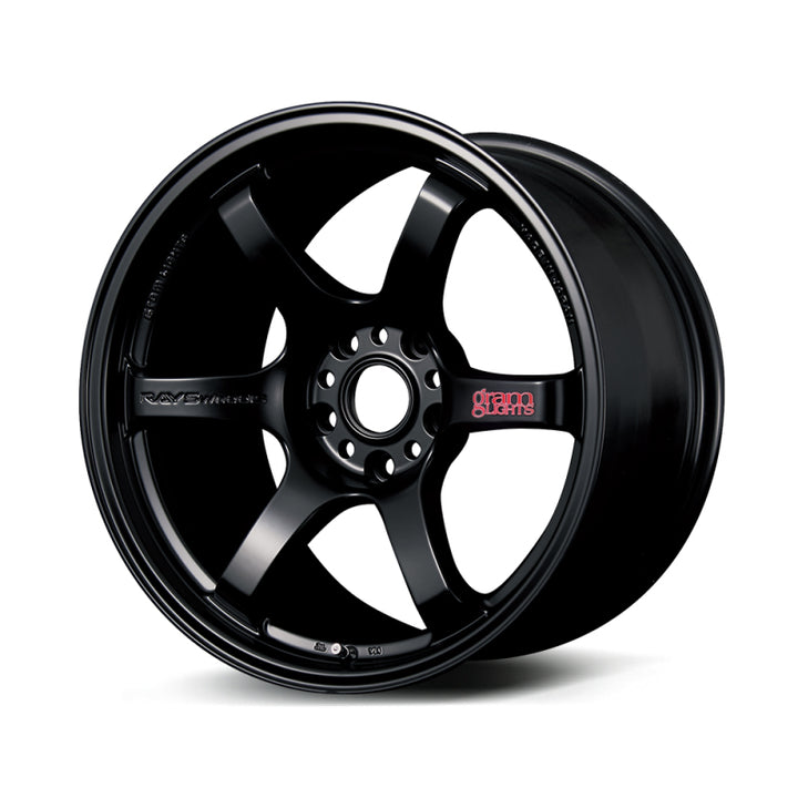 Gram Lights 57DR 18x8.5 +37 5-100 Semi Gloss Black Wheel - Bull Strap